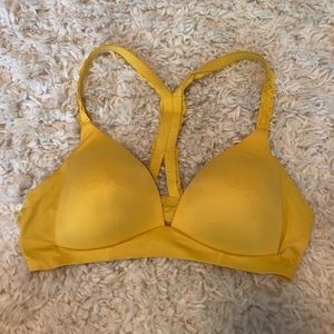 Aerie Yellow Wireless Bra